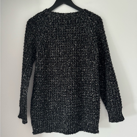 London - Tailor Black Marled Crewneck Sweater - Picture 2 of 4
